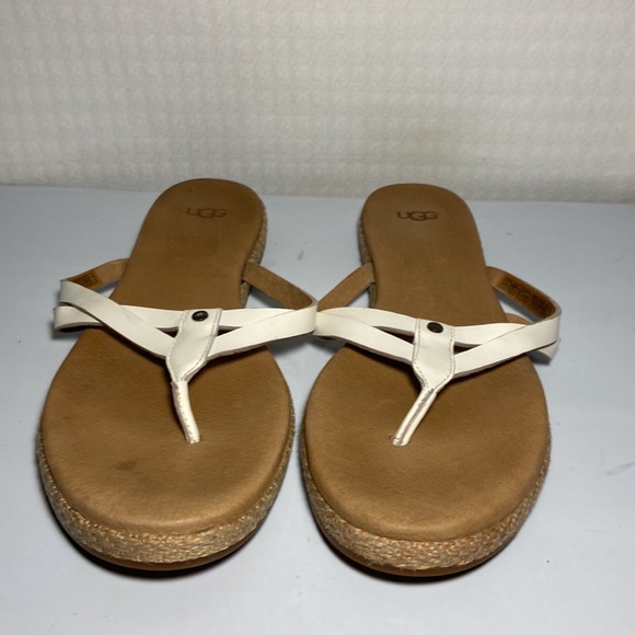 UGG Flip Flop Leather Sandals Women - Picture 2 of 7